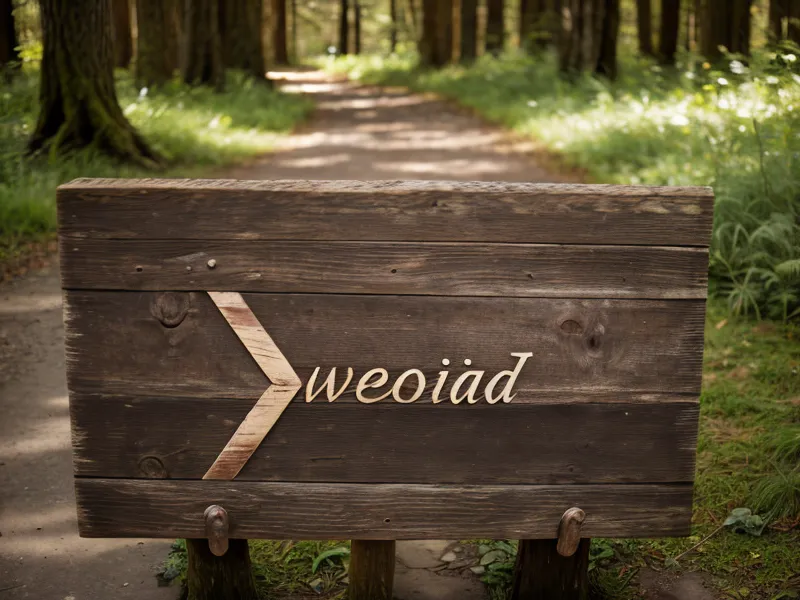 Short loop trail sign in the woods at Noanet Woodlands for easier hiking after 50