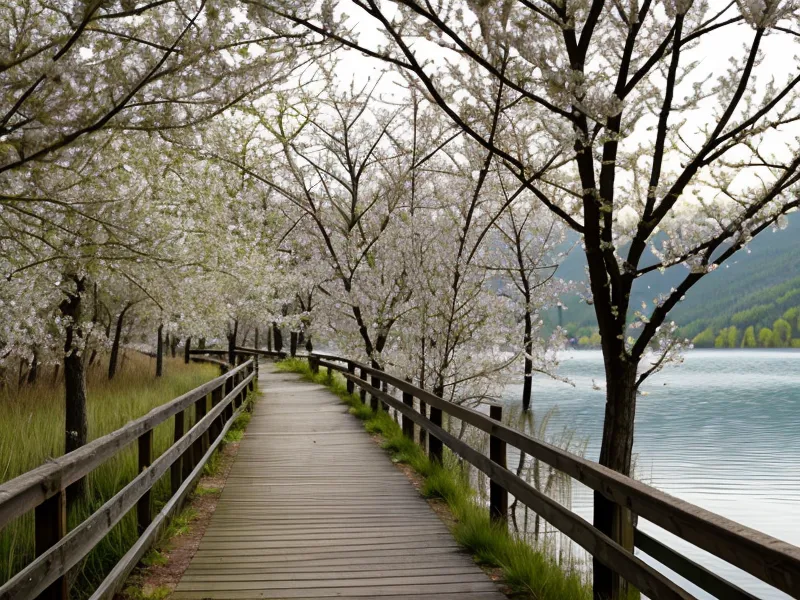 Rain-dampened spring hiking trail, the kind of walk that tests joint health and mobility after 50