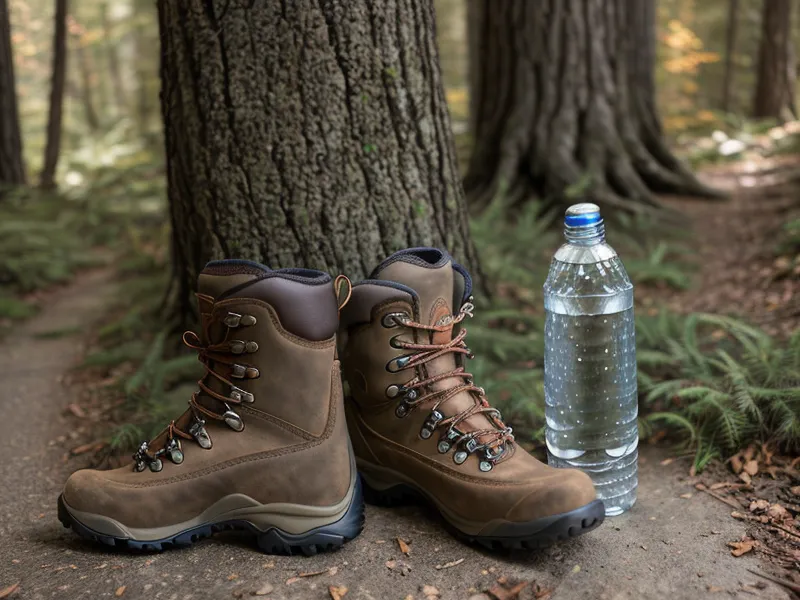 Trade-Offs on the Trail: Learning to Love Shorter Hikes and Sturdier Soles — a hiker pausing on a quiet trail, weighing a joint-health trade-off before the next climb