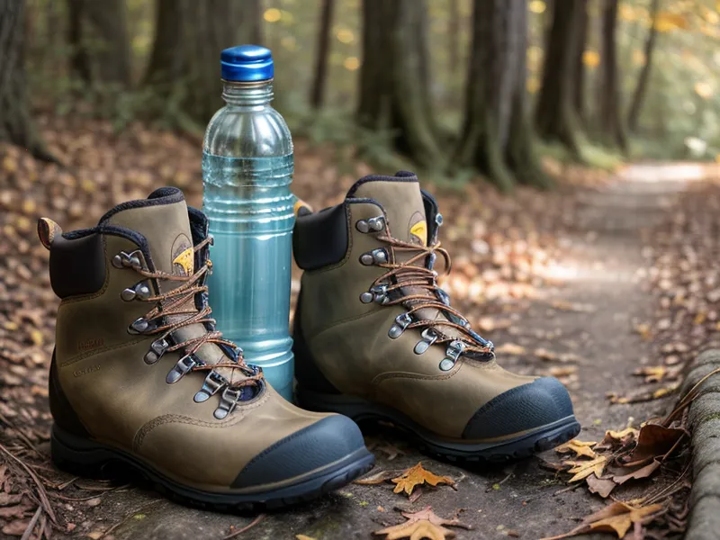Hiker pausing on a wooded New England trail, focused on joint health and mobility after 50