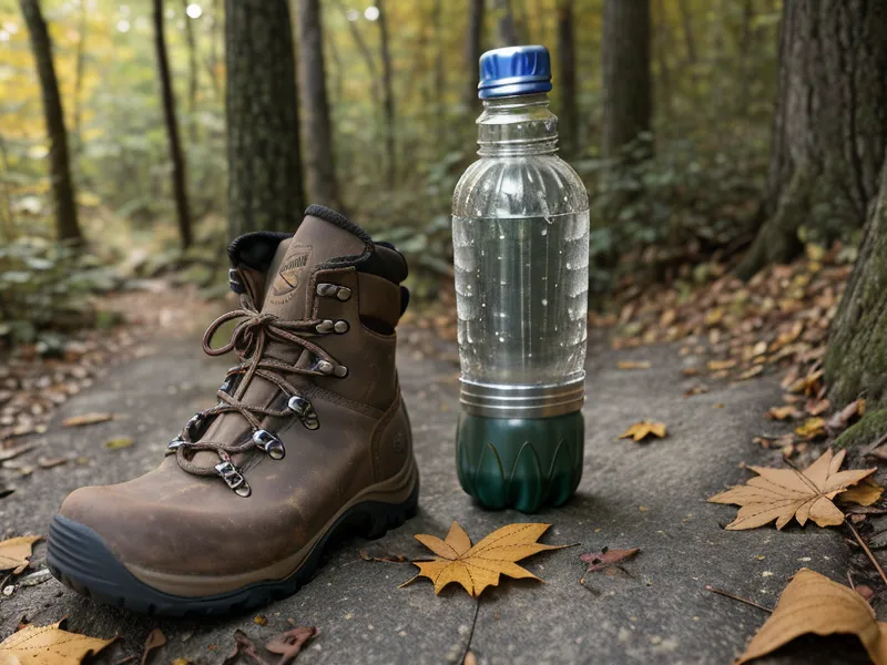 A morning glass of water beside a joint-support supplement bottle on the kitchen counter — a simple active-aging routine