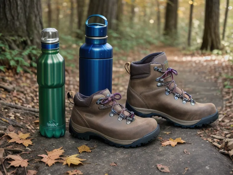 Winter mobility on the trail: hiking boots crossing a snowy, muddy Massachusetts path